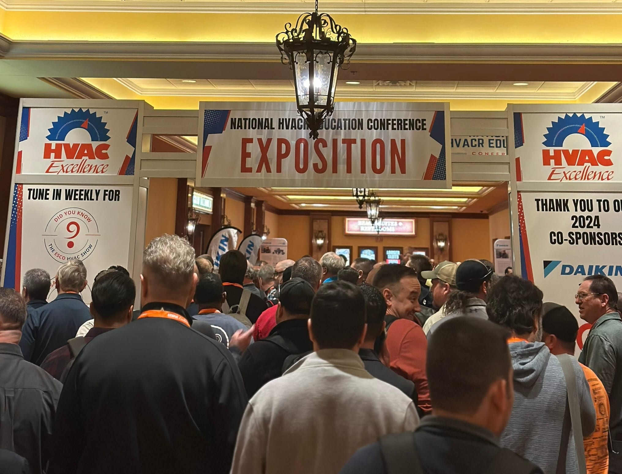 Industry education display and conference materials